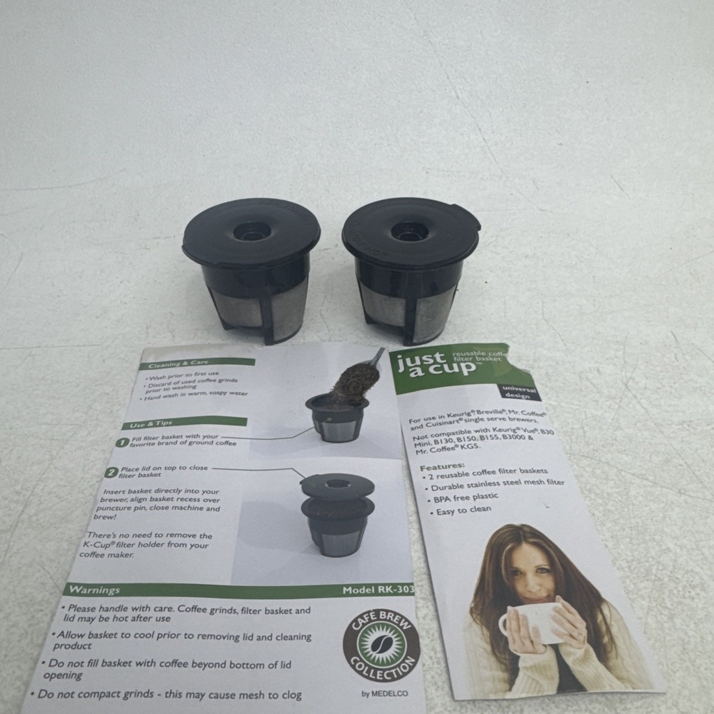 K-Cup Reusable Coffee Filter For Keurig Coffee Maker (Set of 2) Lipperpod